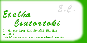 etelka csutortoki business card