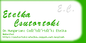 etelka csutortoki business card